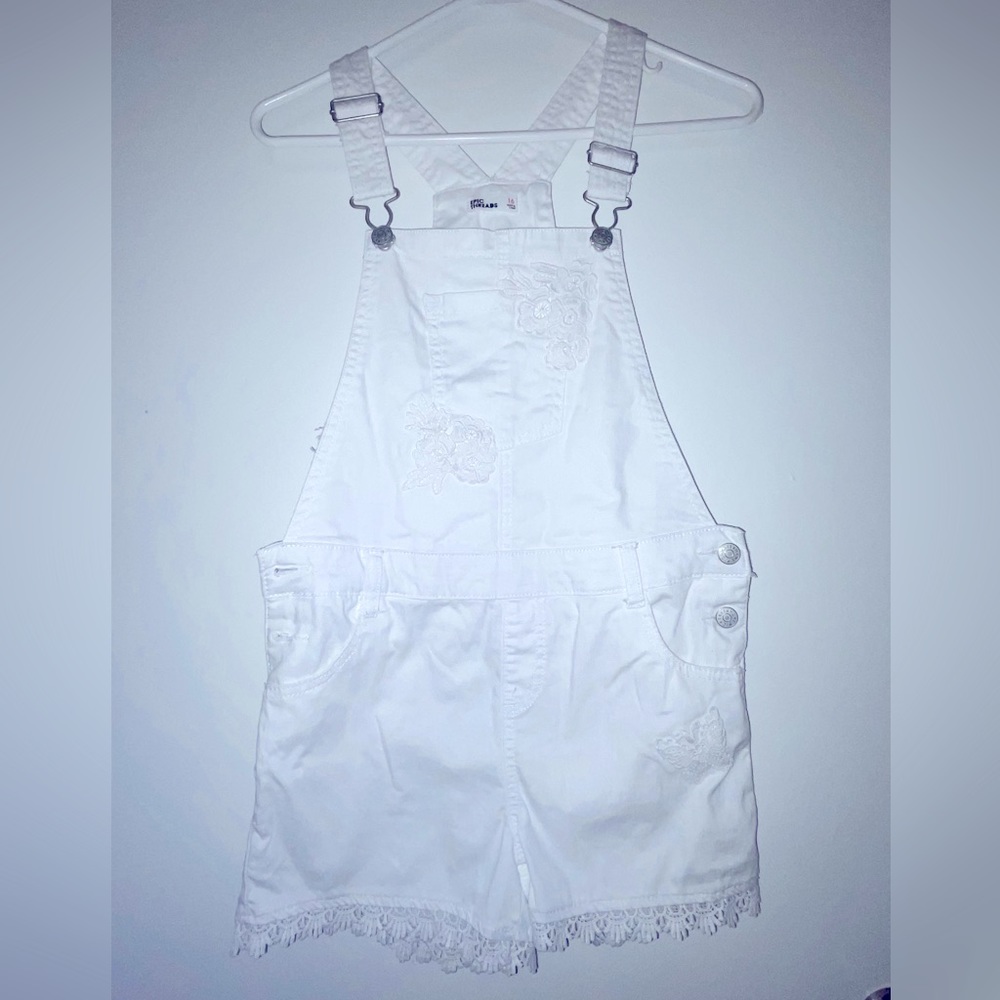 EUC Girls EPIC Threads White Overalls